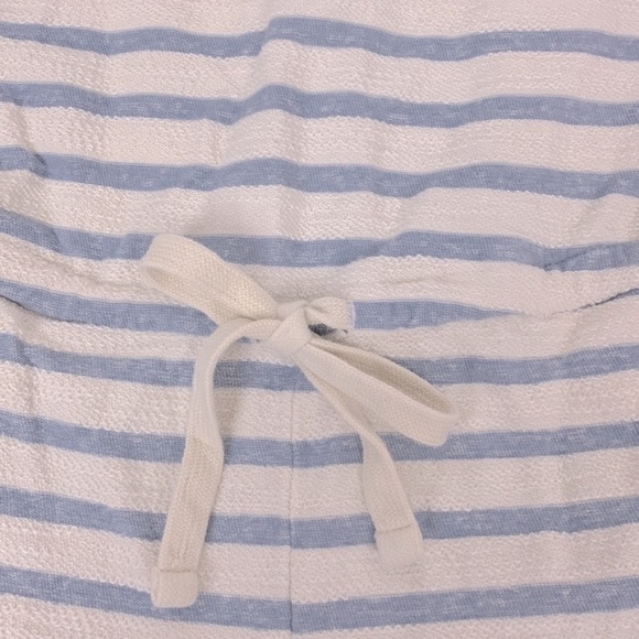 Old Navy Cotton tank striped Romper shorts set Blue and Creme Size Small - Picture 3 of 11